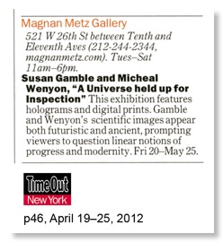Time Out New York, April 19, 2012, p6
